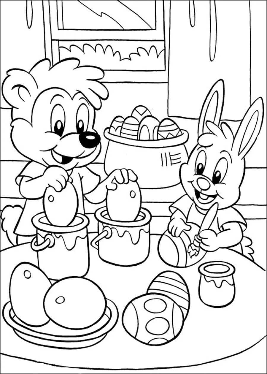 coloriage Pâques pour enfant à imprimer