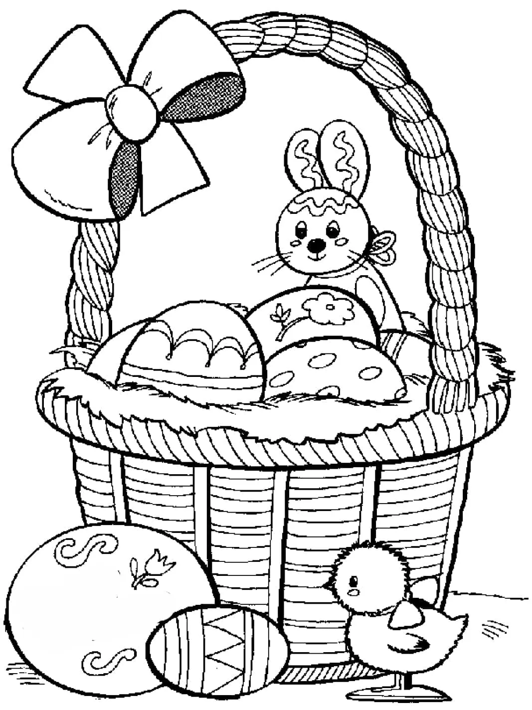 imprimer coloriage Pâques gratuit