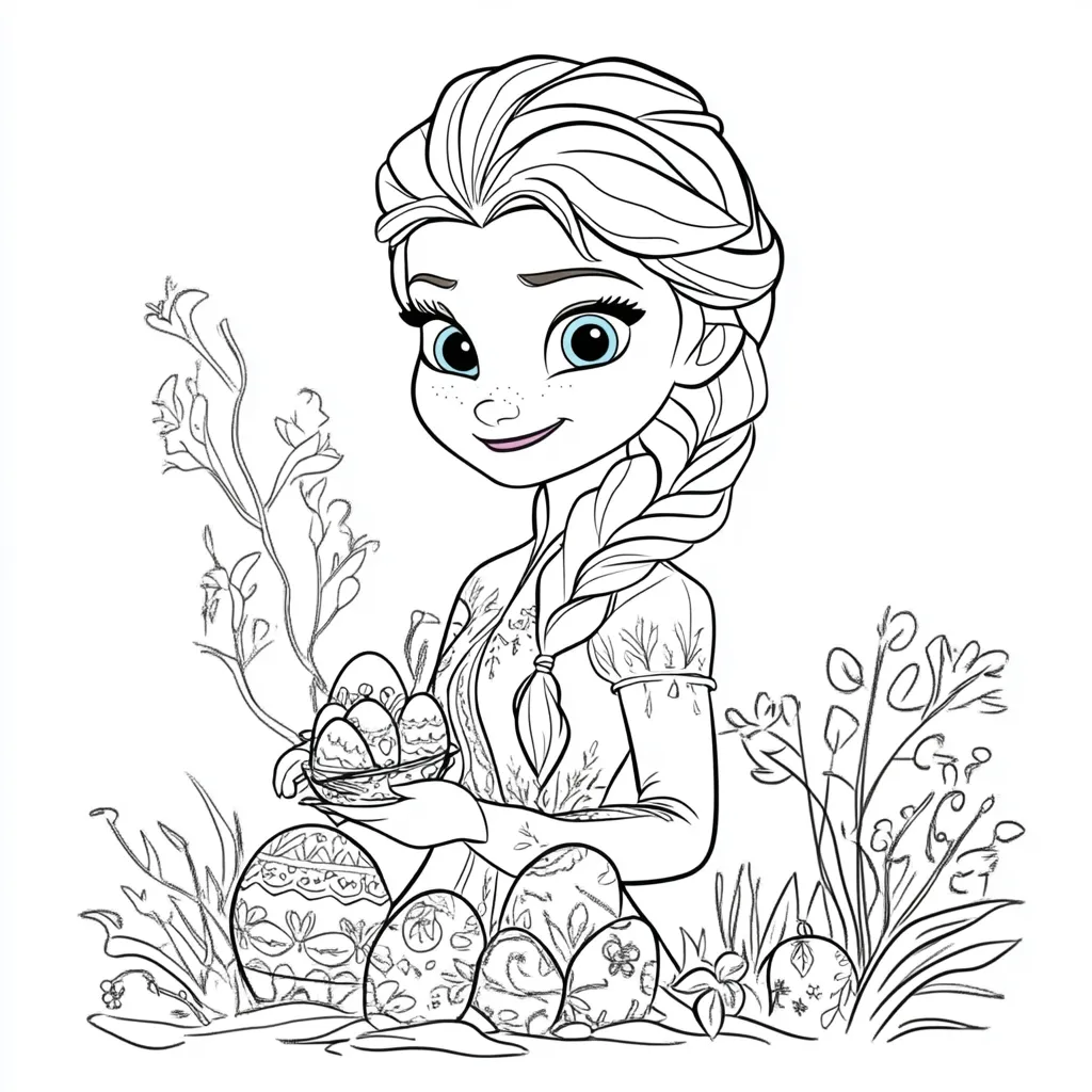 coloriage Pâques à imprimer pour enfants