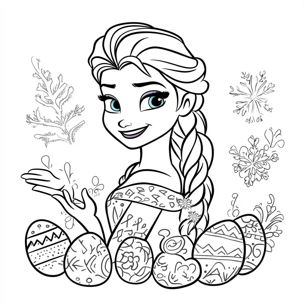 image pour coloriage Pâques enfant