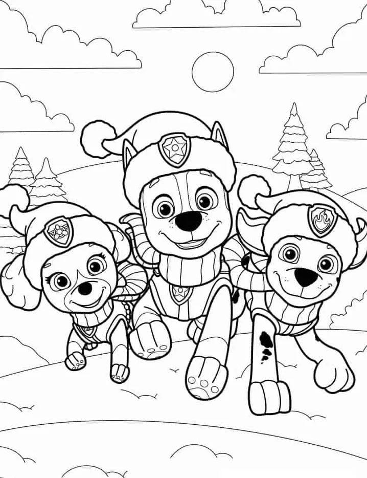 coloriage Pat Patrouille pour enfant 2