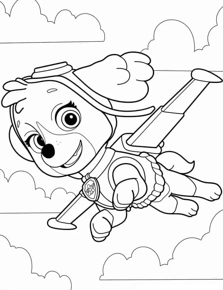 coloriage Pat Patrouille pour enfant de 10 ans 2