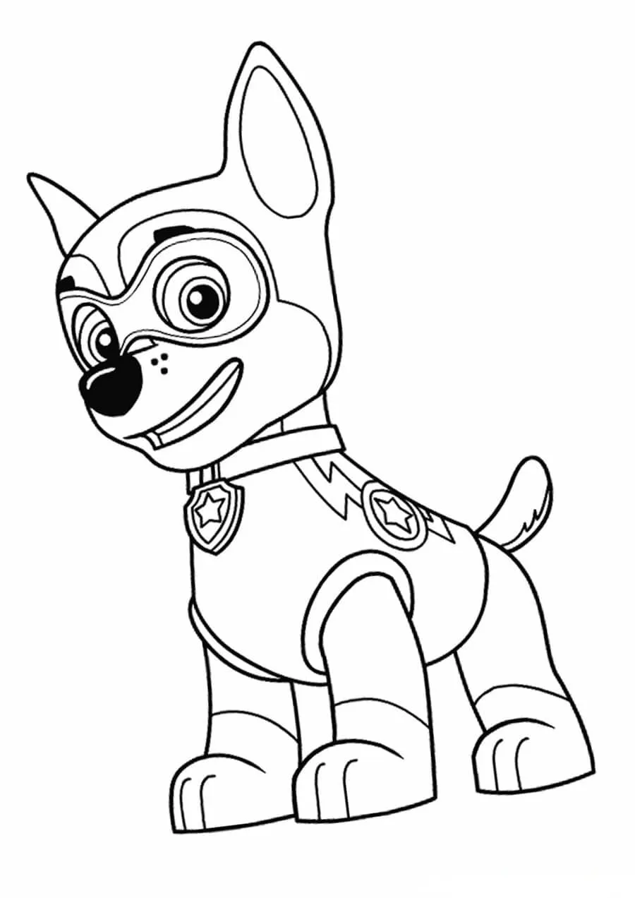 coloriage Pat Patrouille pour enfant de 6 ans