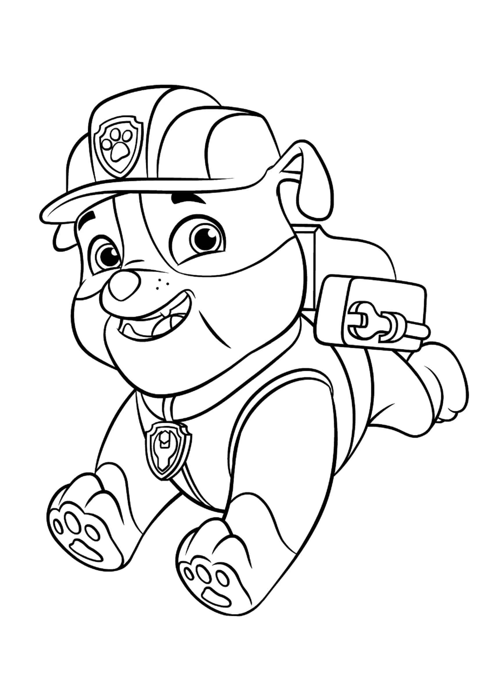 coloriage Pat Patrouille pour enfant de 4 ans