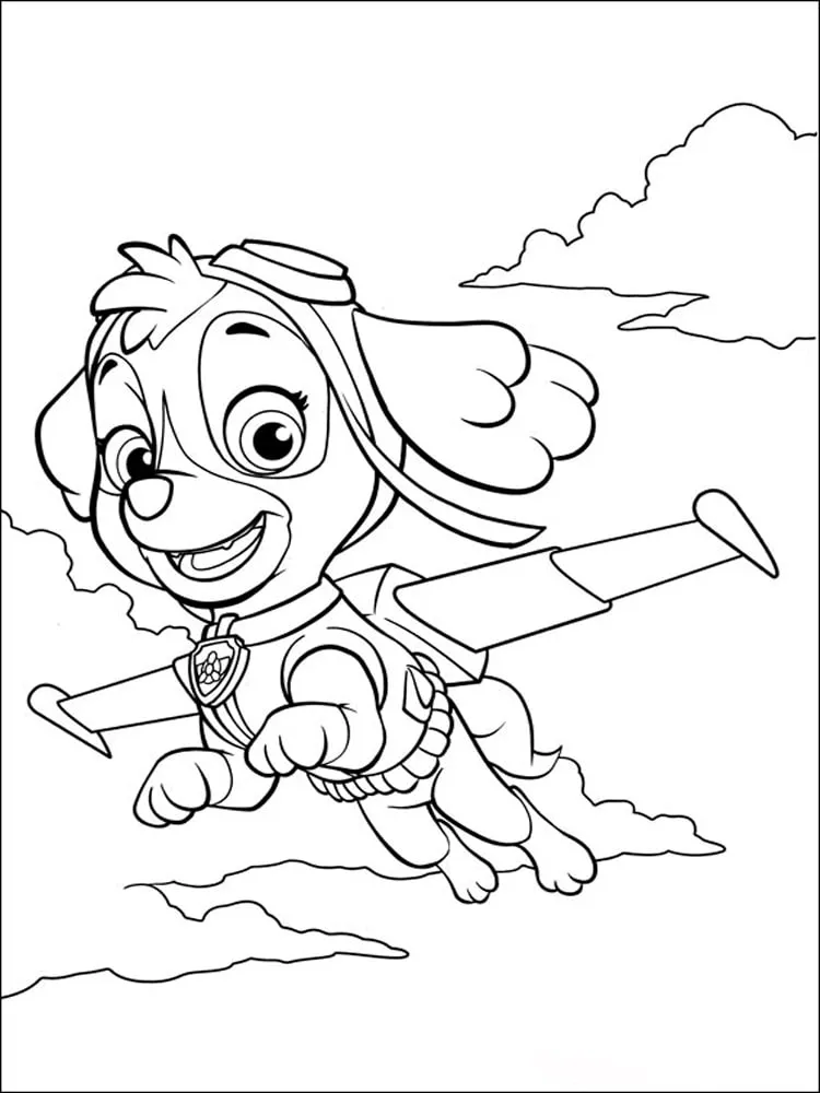 coloriage Pat Patrouille a colorier en ligne gratuitement 1