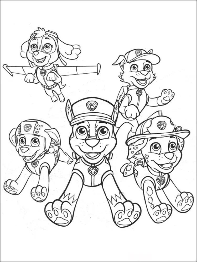 coloriage Pat Patrouille à imprimer pdf