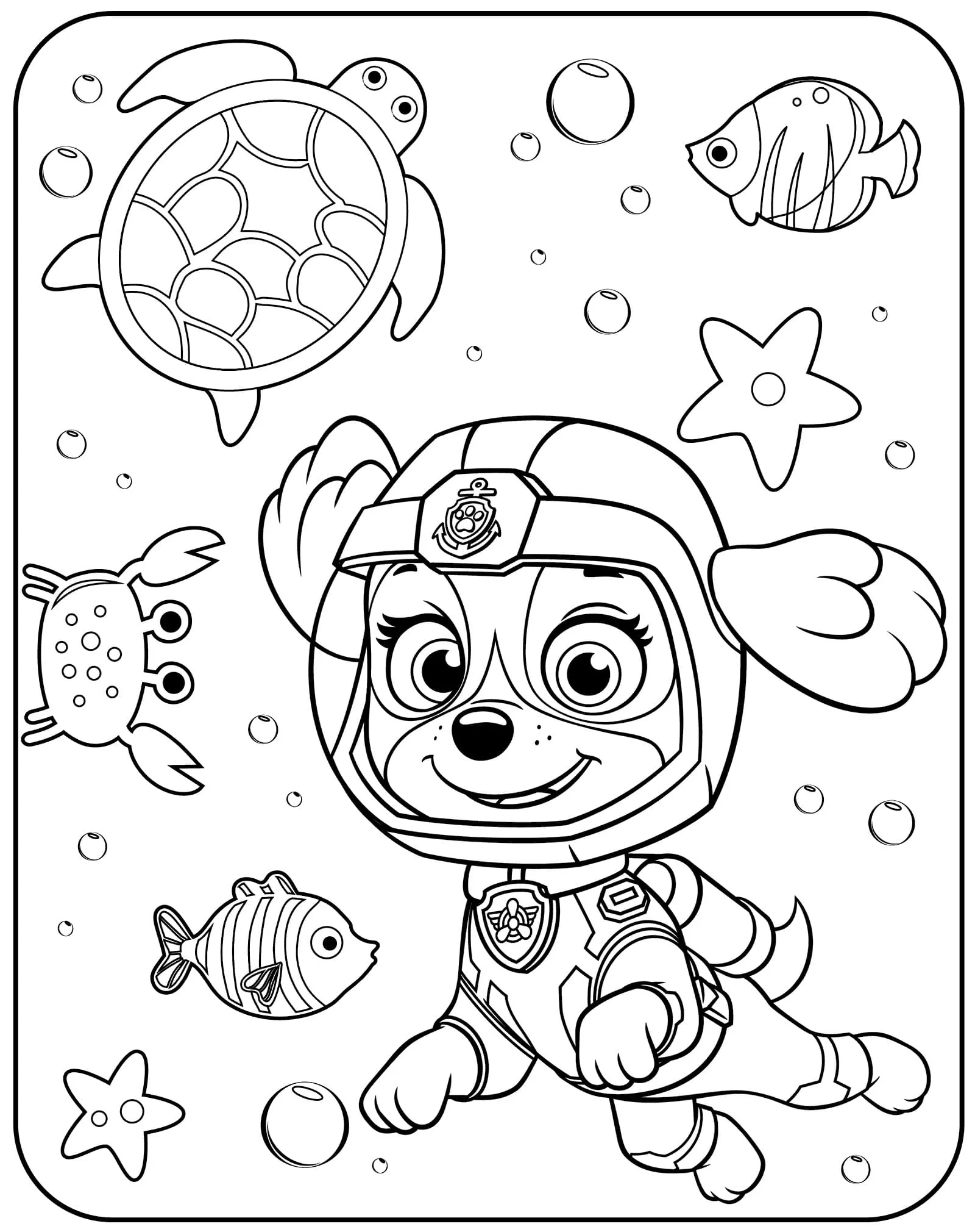 coloriage Pat Patrouille pour enfant de 3 ans