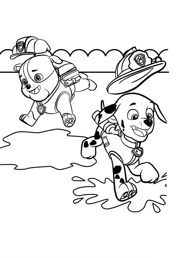 coloriage Pat Patrouille à imprimer pdf gratuit 1