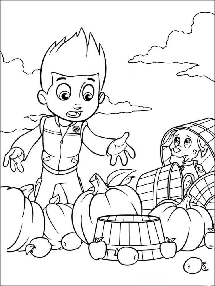 coloriage Pat Patrouille pour enfant 1