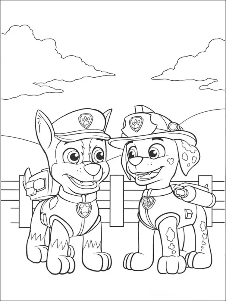 imprimer coloriage Pat Patrouille pour enfant