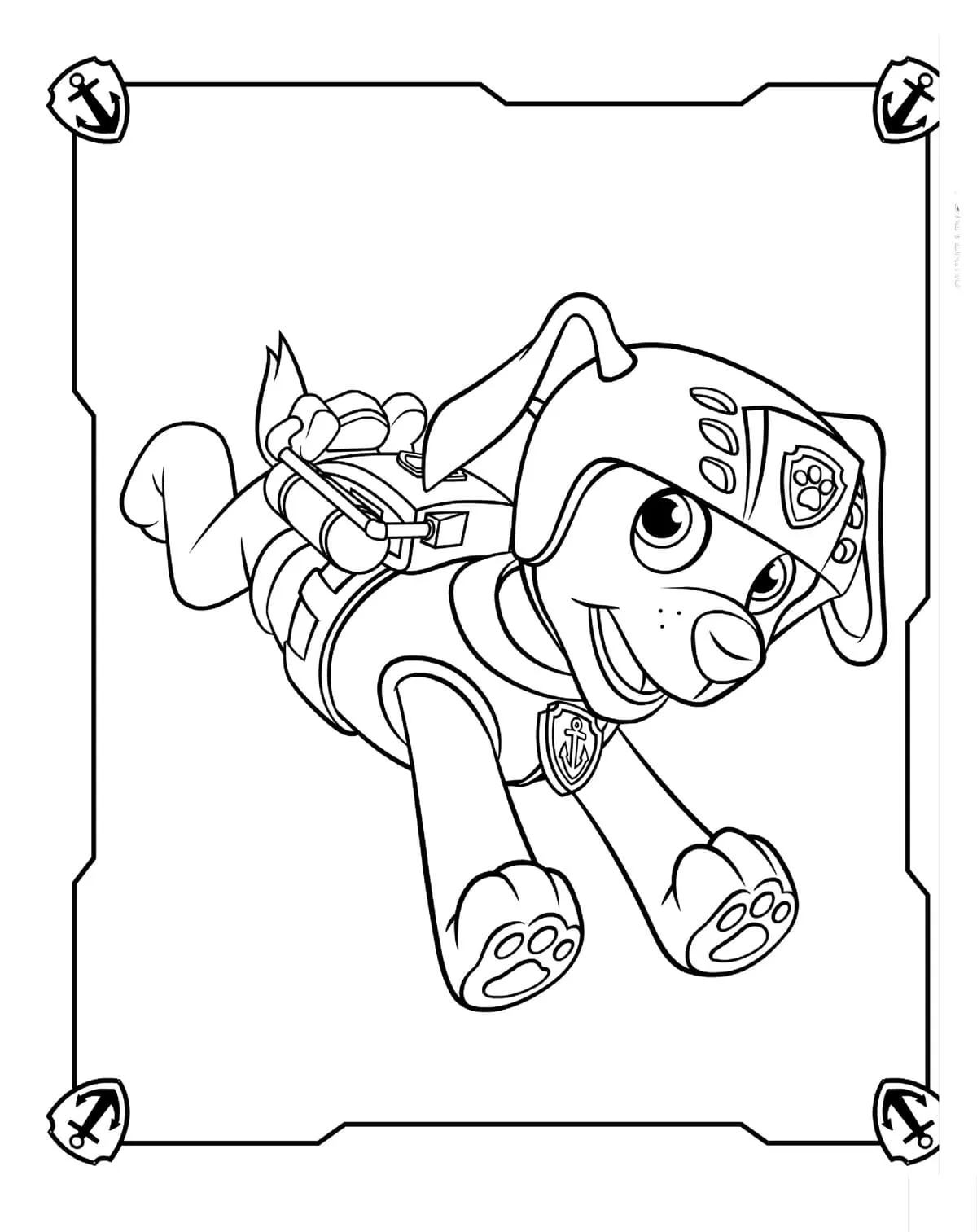 imprimer coloriage Pat Patrouille pour enfant 1