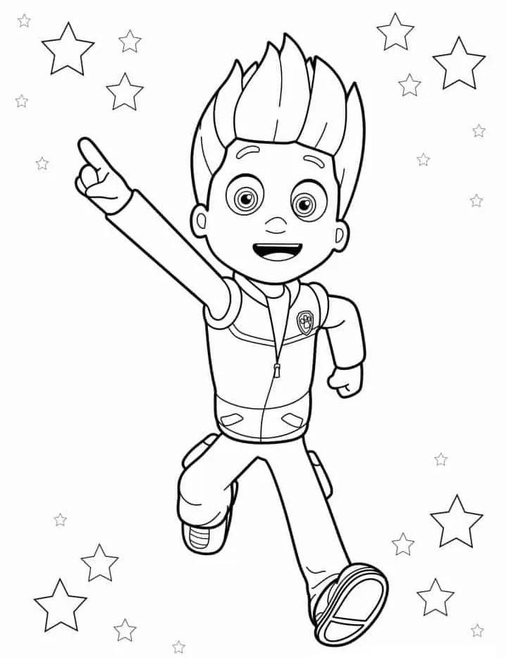 coloriage Pat Patrouille pour enfant de 3 ans 1