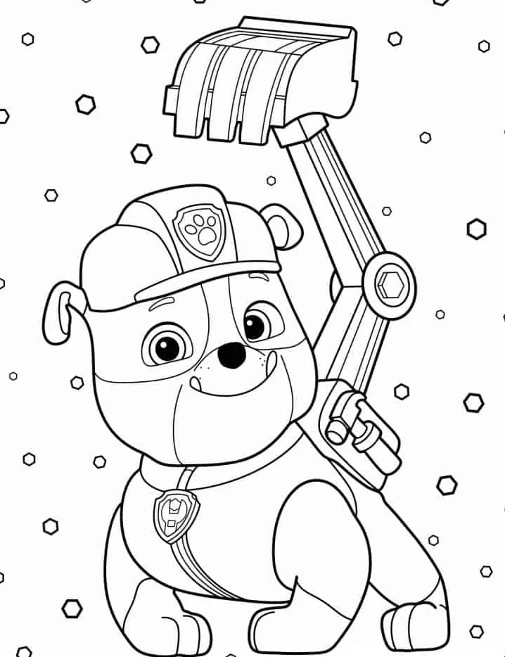 coloriage Pat Patrouille pour enfant de à imprimer 3