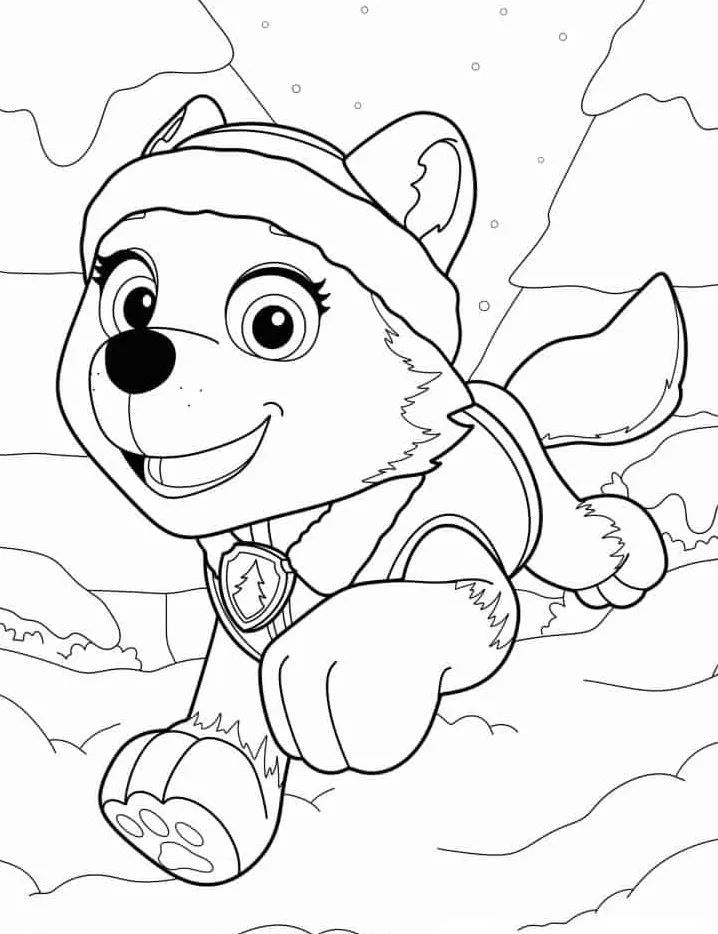 coloriage Pat Patrouille et decoupage a imprimer gratuit