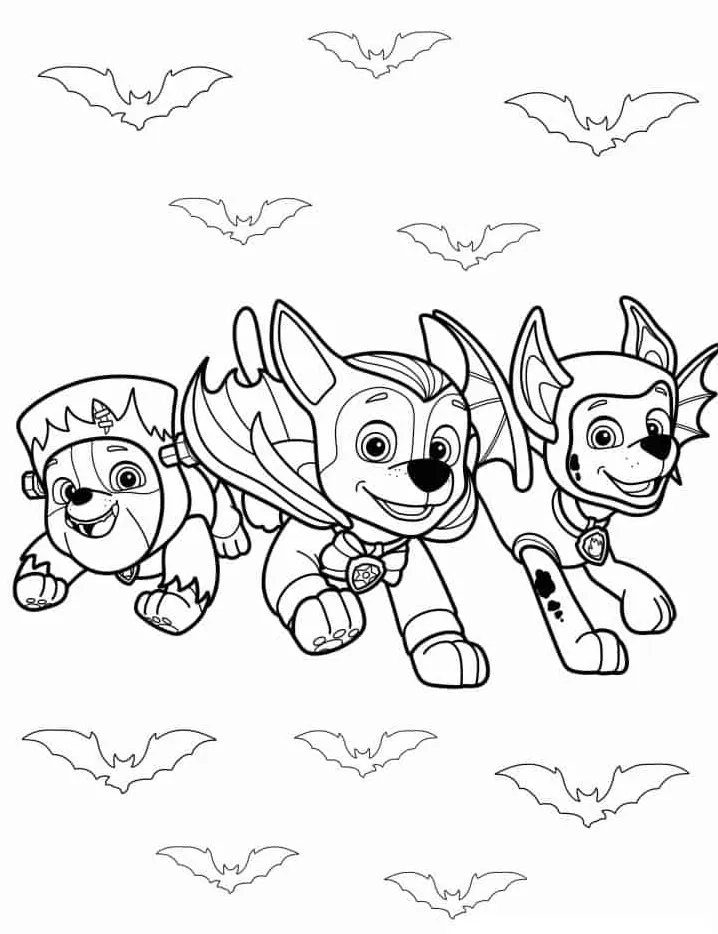 image pour coloriage Pat Patrouille enfant