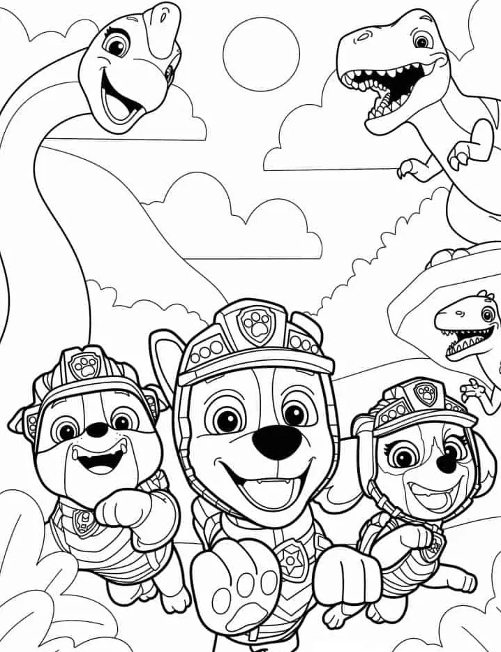 coloriage Pat Patrouille de pour enfants 3