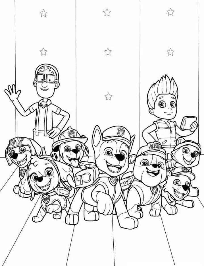 coloriage Pat Patrouille pour enfant de 2 ans 2