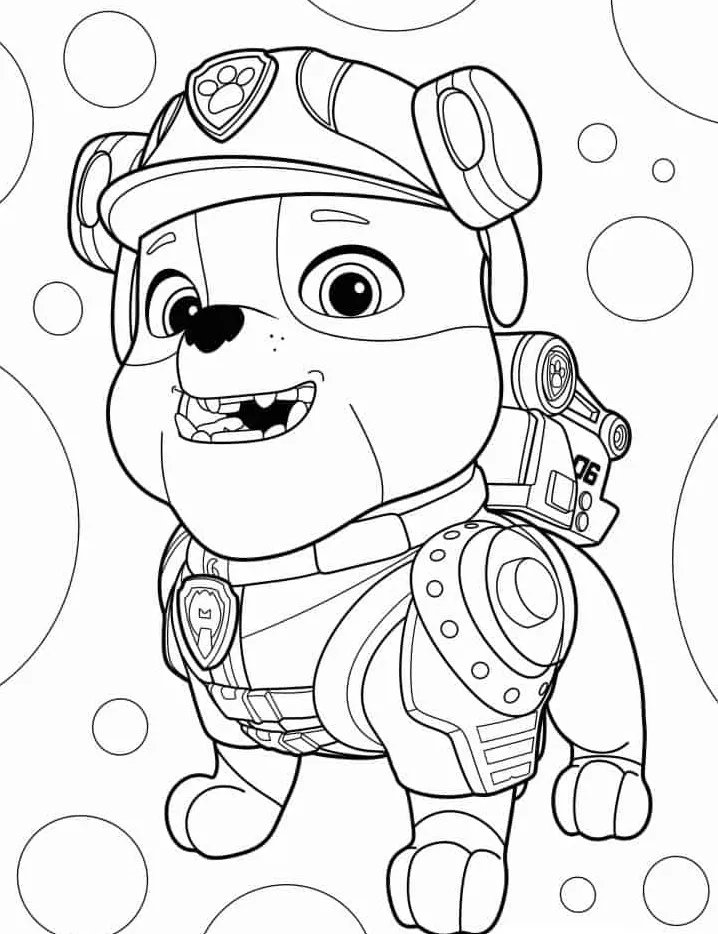 coloriage Pat Patrouille pour enfant de 8 ans