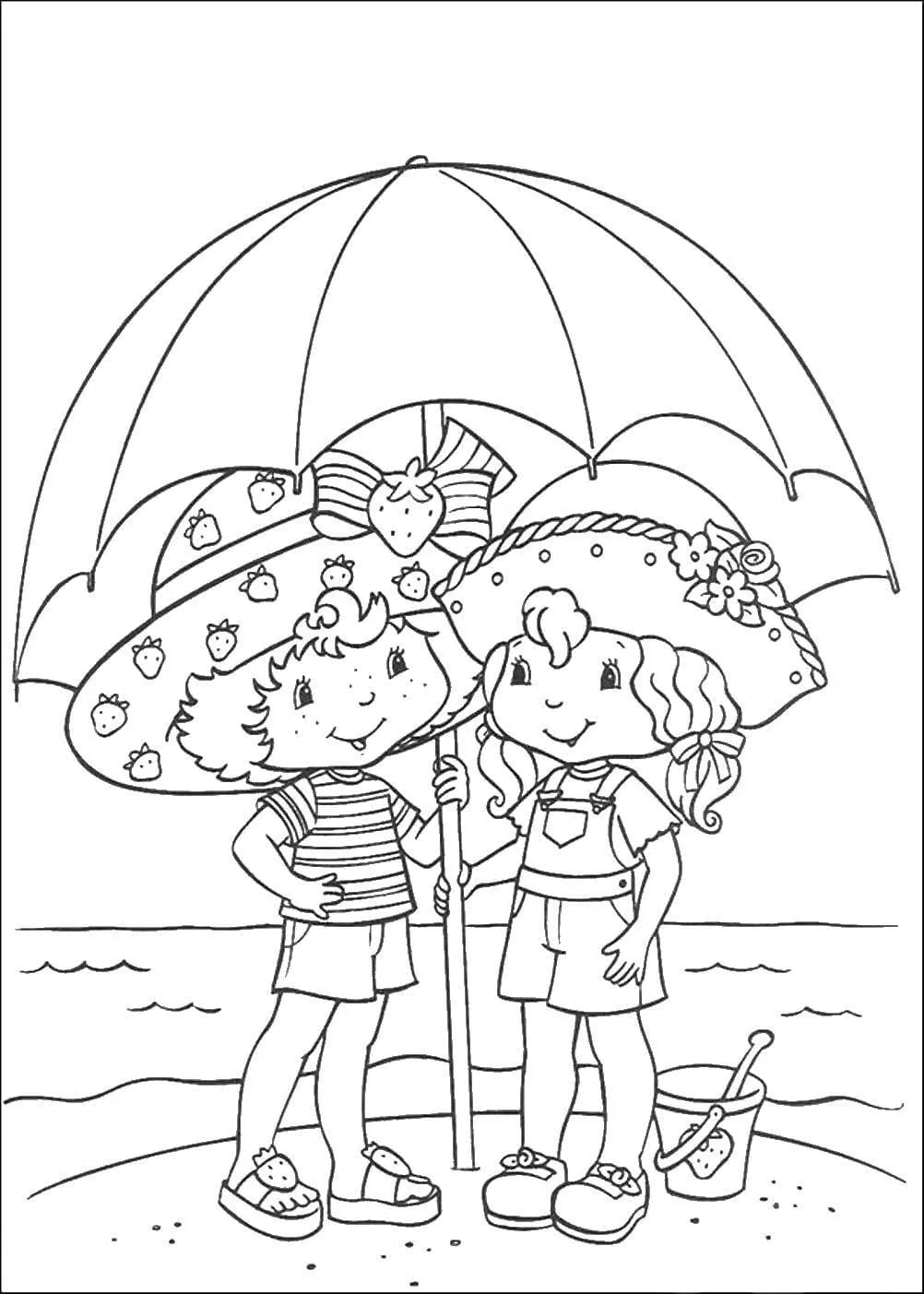 coloriage Plage à imprimer pour enfant de 8 ans 1