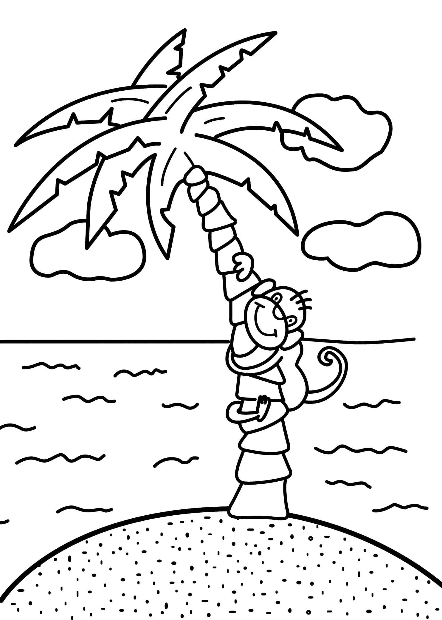 coloriage Plage et dessins 1