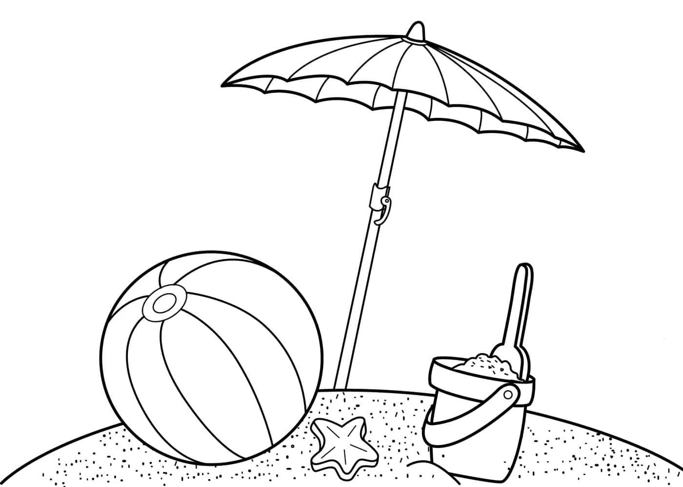 coloriage Plage gratuit à imprimer