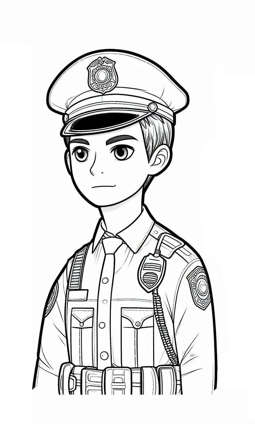 coloriage Police a colorier en ligne gratuitement 2