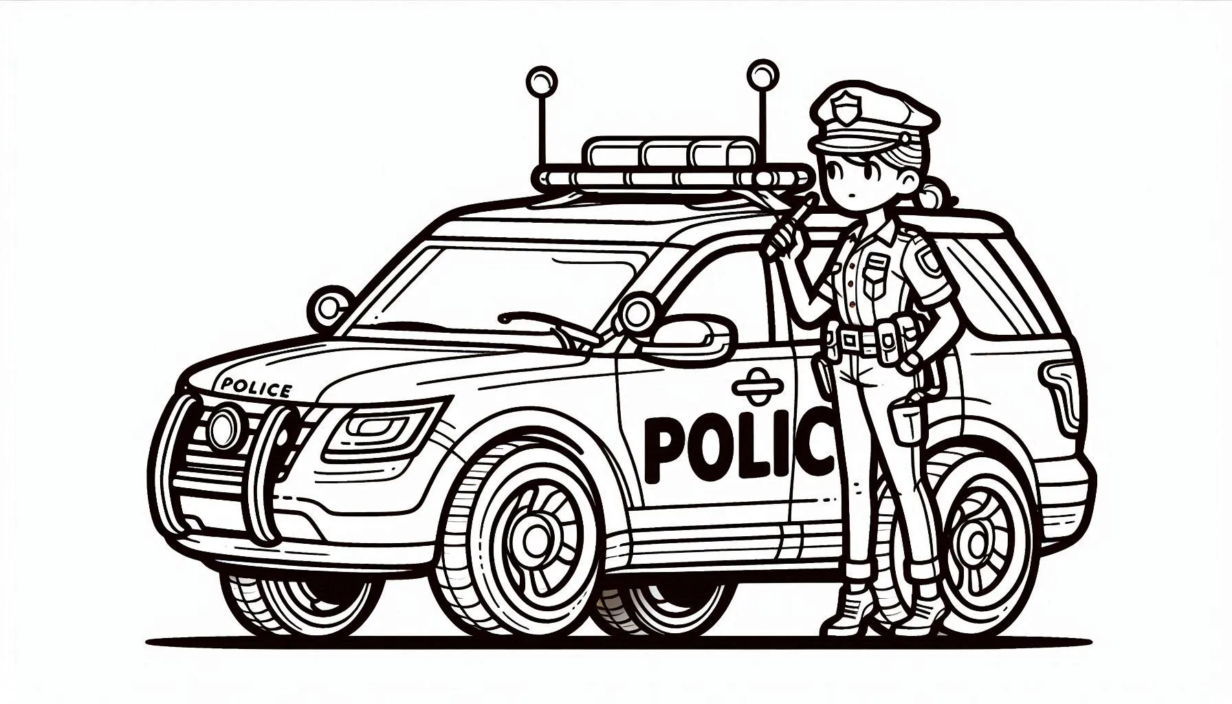 coloriage Police a colorier en ligne gratuitement 1