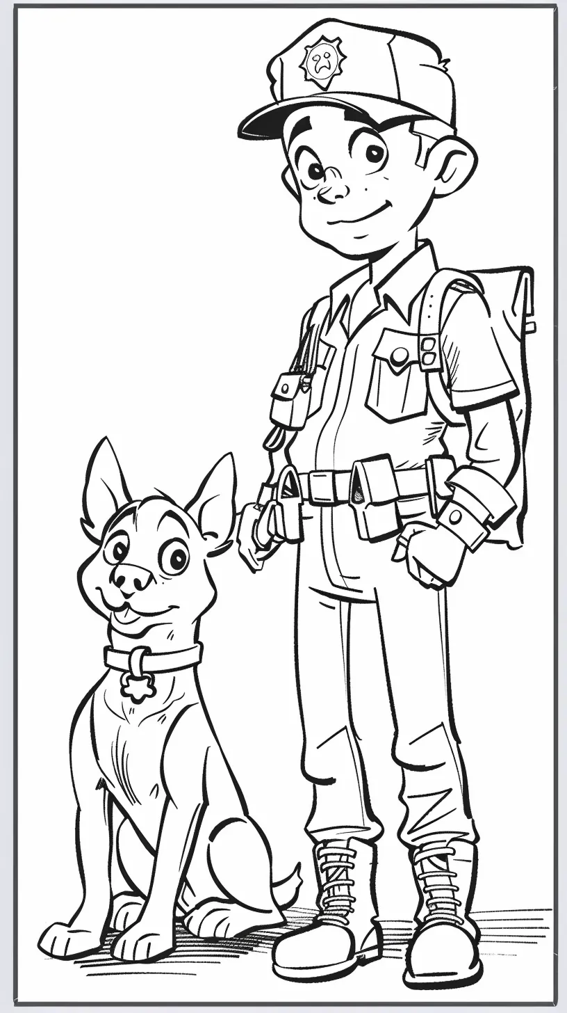 coloriage Police à imprimer gratuitement pdf