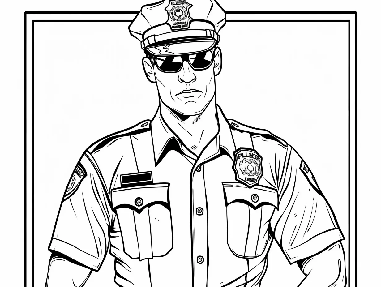 coloriage Police a imprimer gratuitement