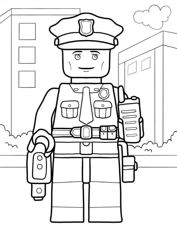 coloriage Police en ligne 1