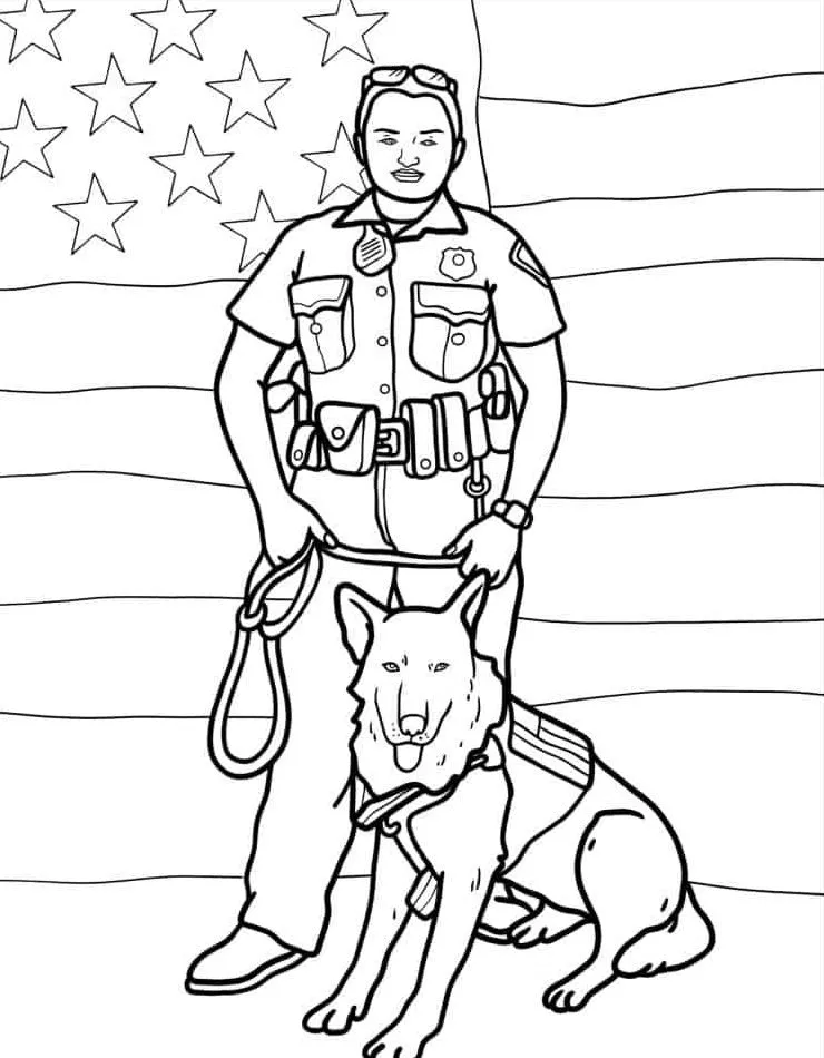 coloriage Police et dessin a imprimer