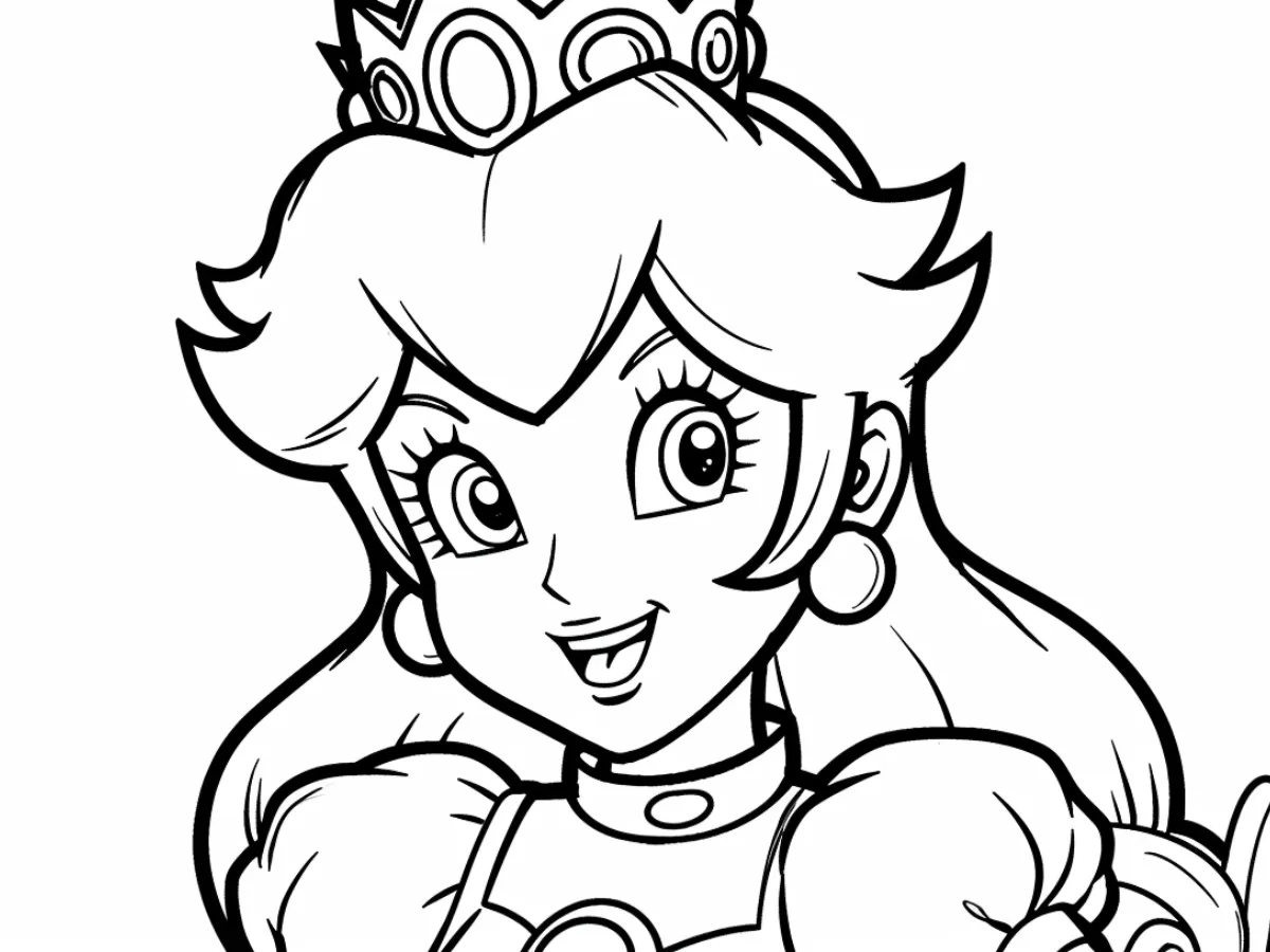 coloriage Princesse Daisy a colorier en ligne