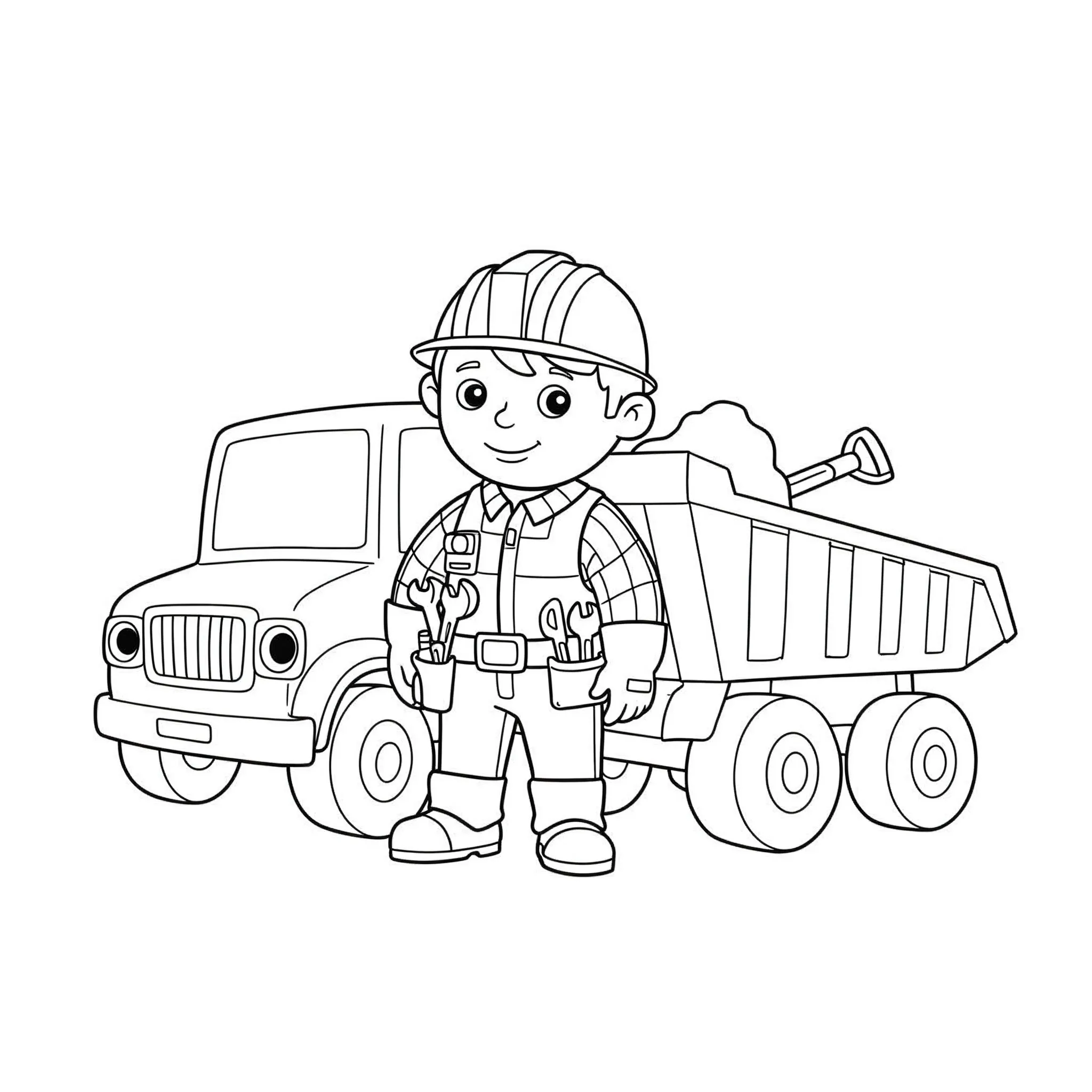 imprimer coloriage Ruben le constructeur