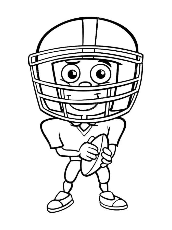 coloriage Rugby pour enfant de à imprimer