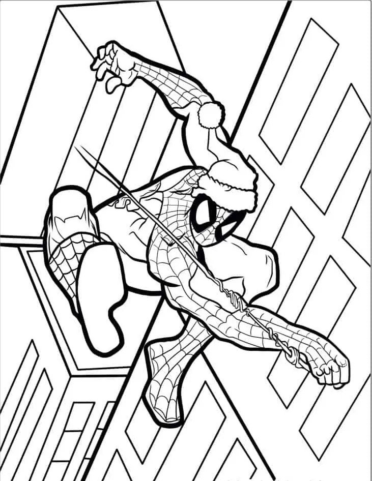 coloriage Spider Man pour enfant 1