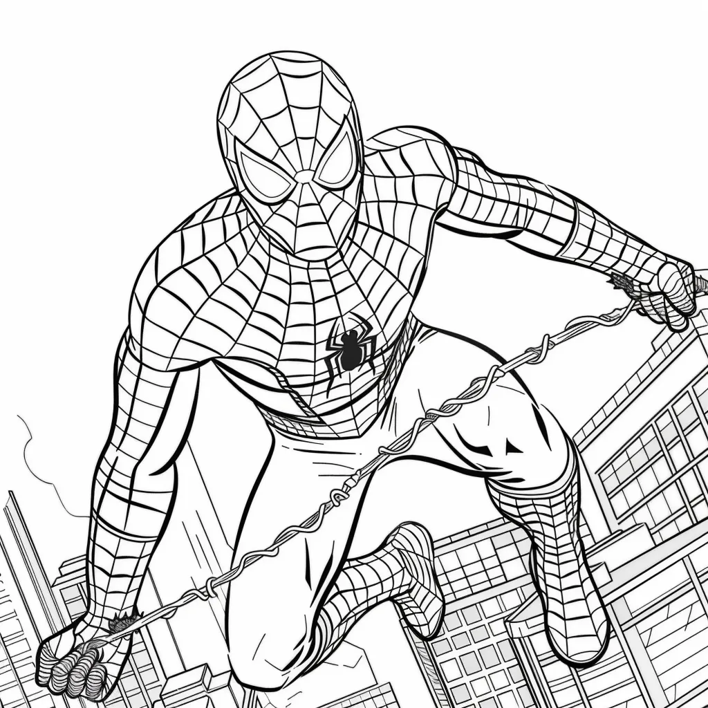 télécharger coloriage Spider Man gratuit