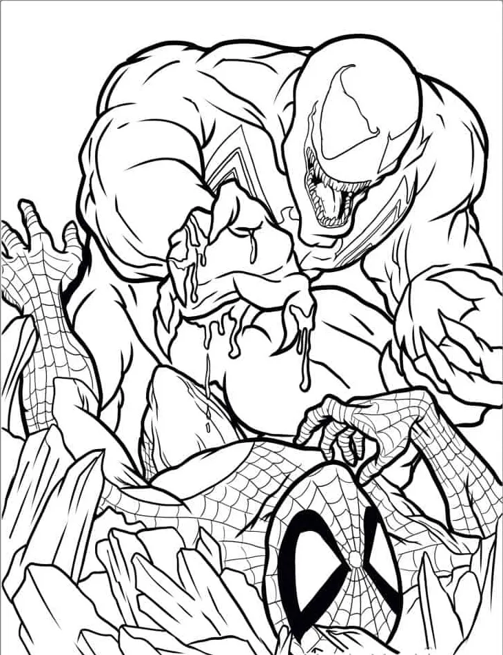 coloriage Spider Man a imprimer pour enfant de 4 ans 1