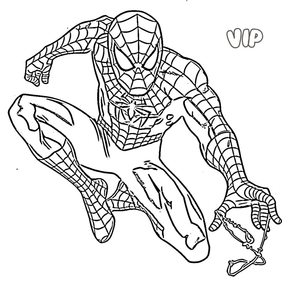 imprimer coloriage Spider Man