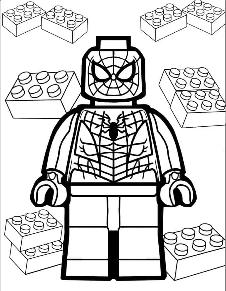 coloriage Spider Man à imprimer pour enfant de 2 ans 1