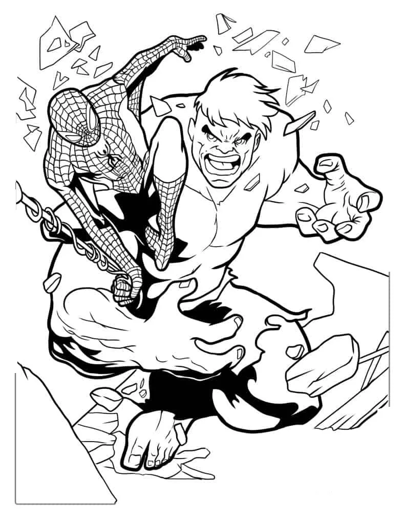 coloriage Spider Man a imprimer gratuit 1