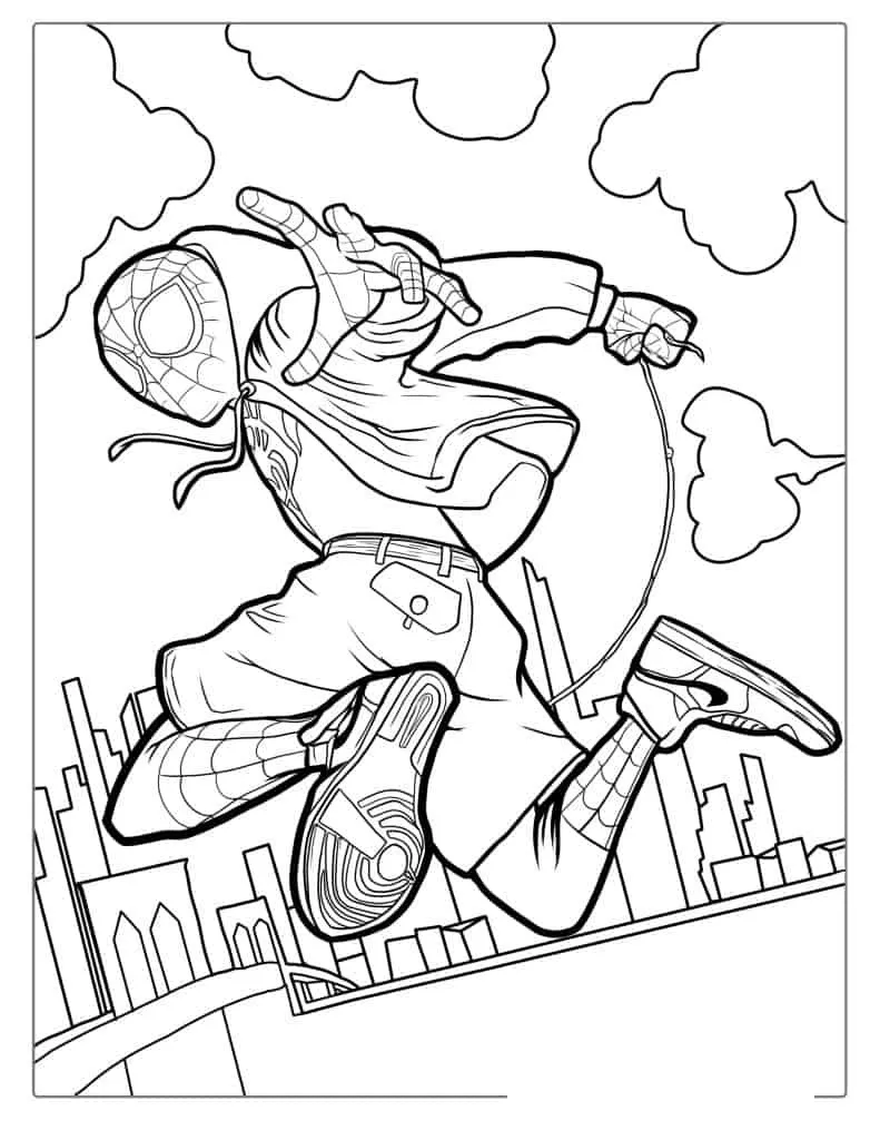 imprimer coloriage Spider Man 1