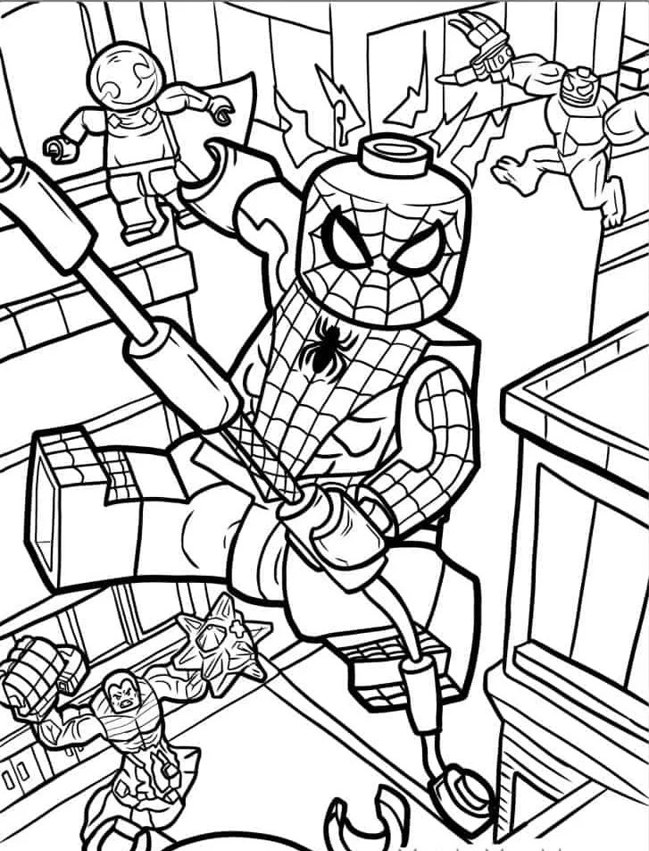 image de coloriage Spider Man pour enfant 1