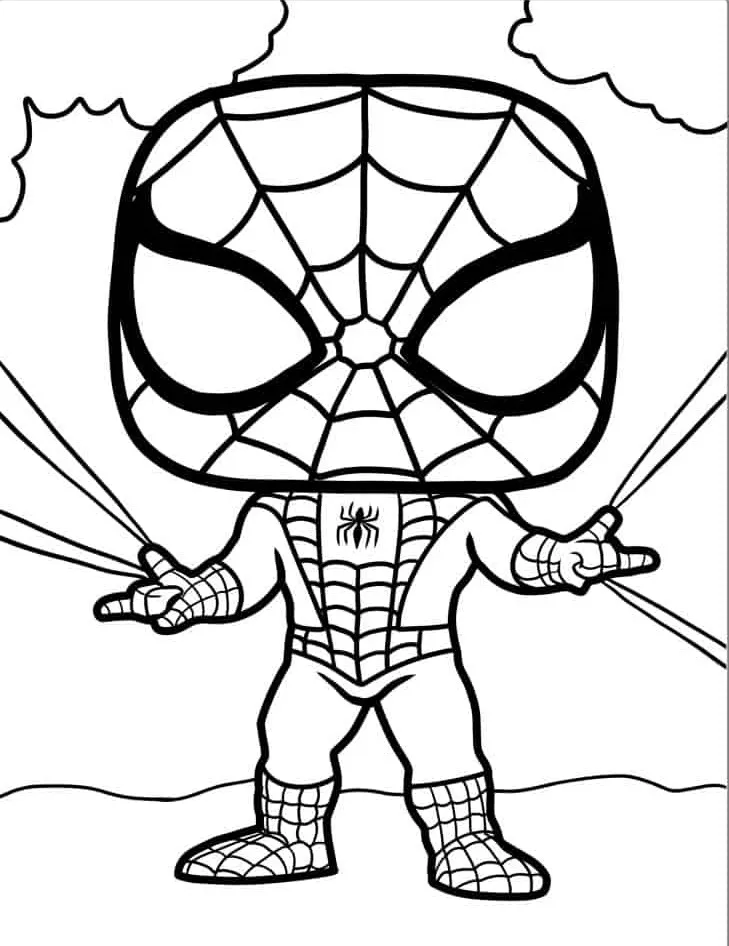 coloriage Spider Man educatif pour enfant 2