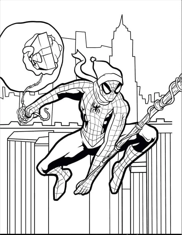 coloriage Spider Man pour enfant