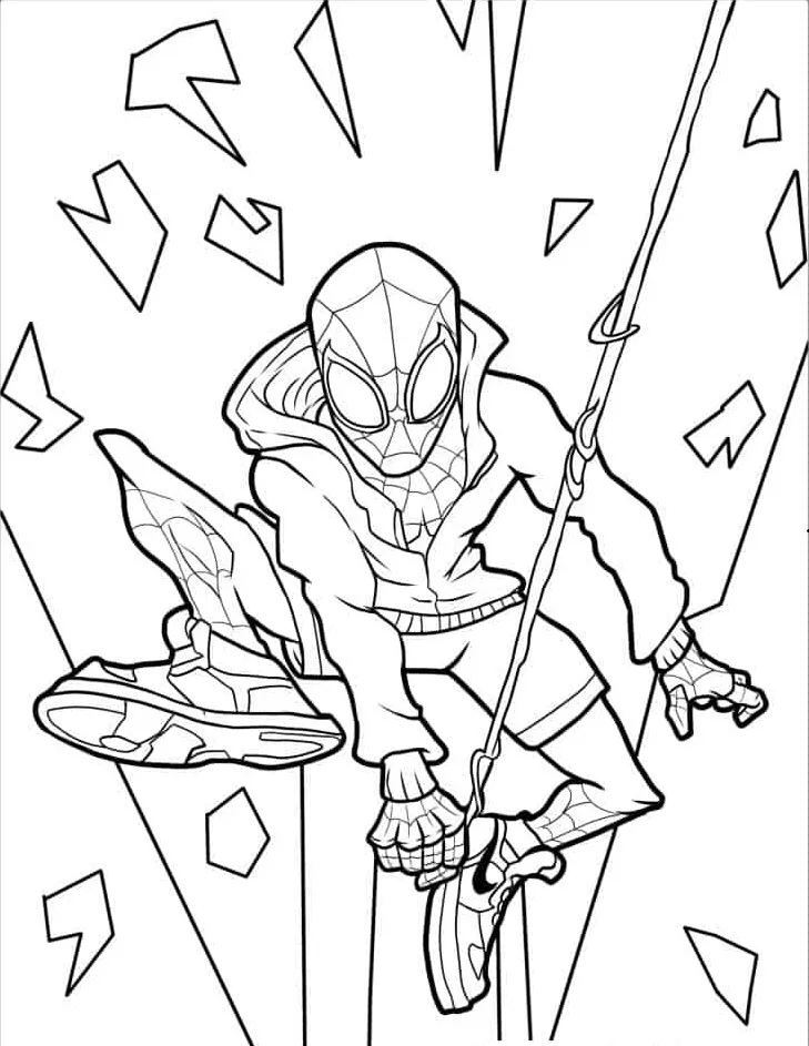 coloriage Spider Man pour bebe a imprimer 1