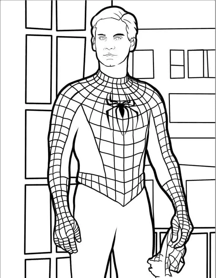 coloriage Spider Man pour enfant gratuit 3