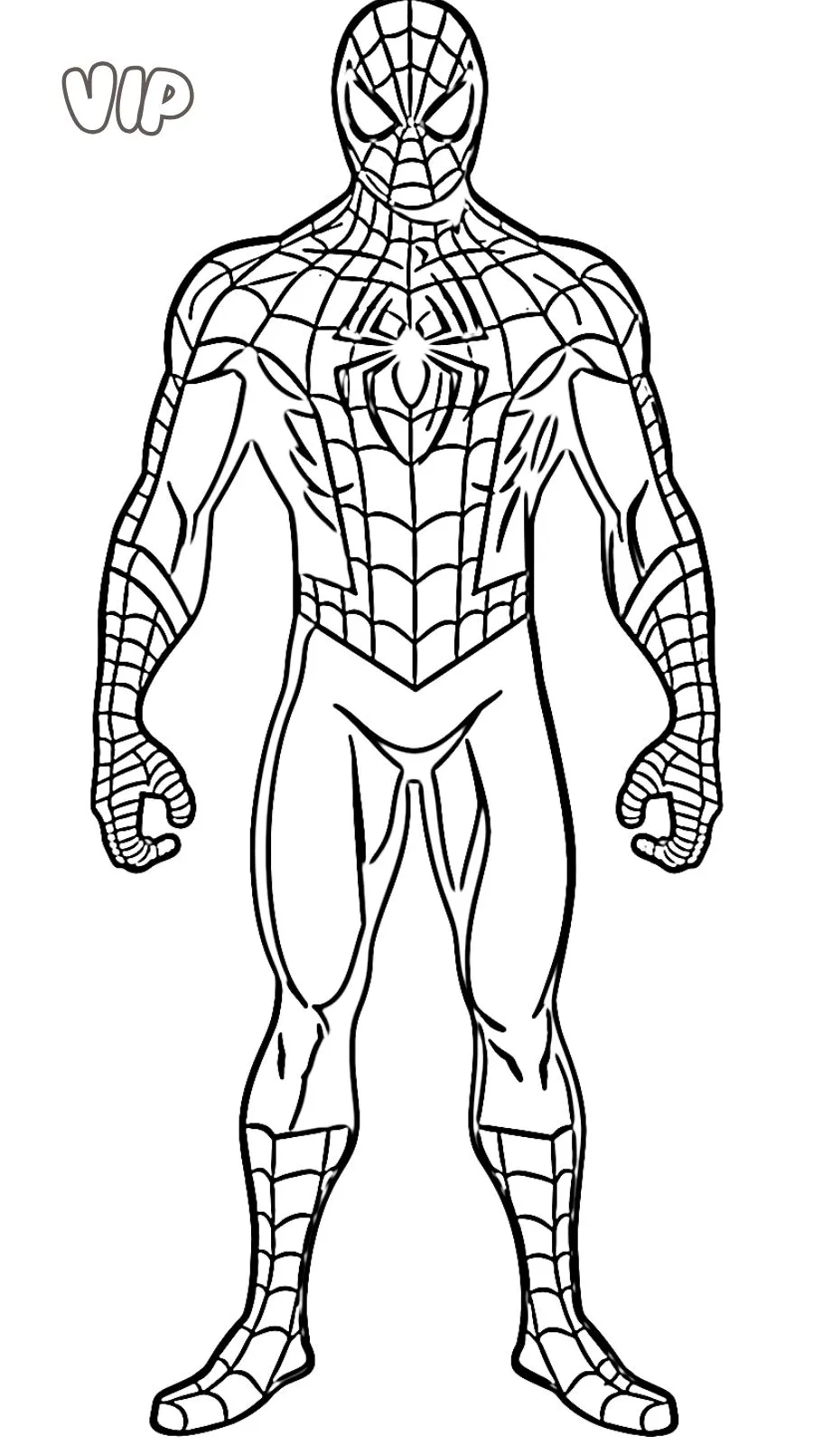 coloriage Spider Man gratuit a imprimer