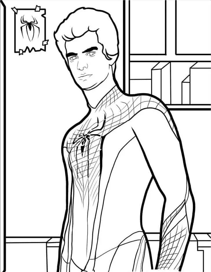 coloriage Spider Man gratuit en ligne 1