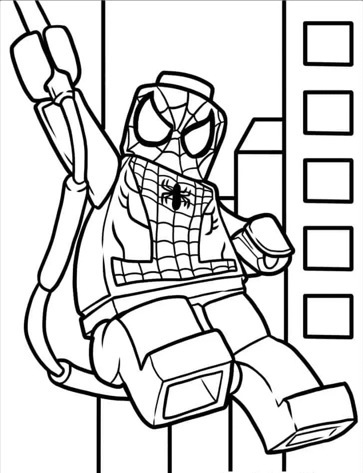 coloriage Spider Man gratuit pour enfants 2