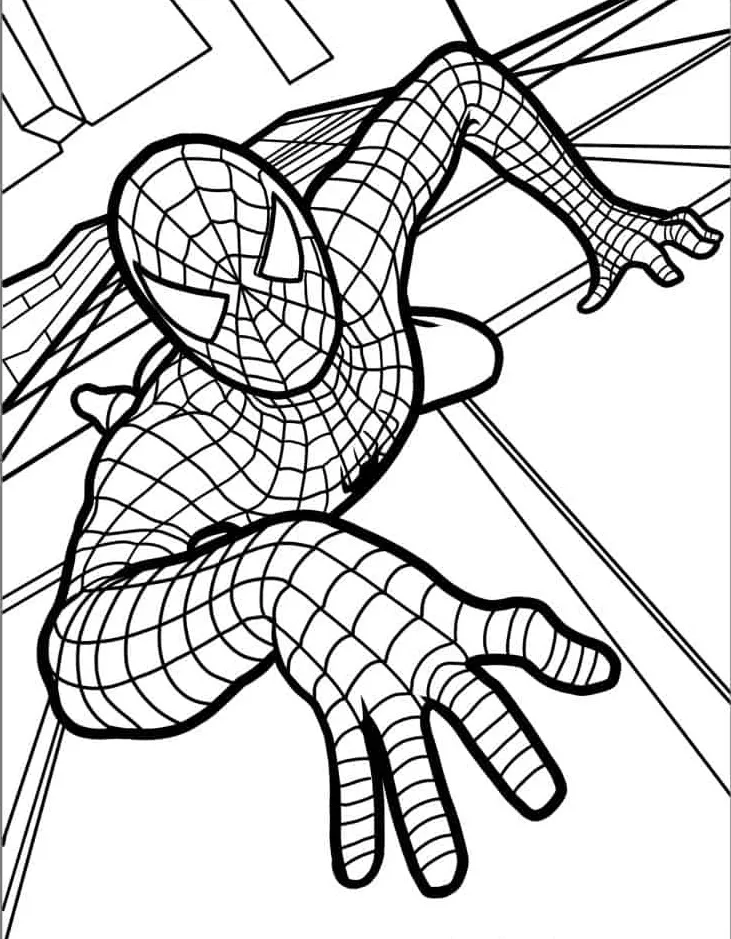 coloriage Spider Man et apprentissage